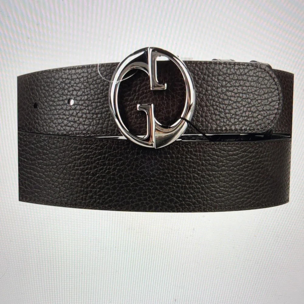 NWOT Men’s Gucci 1973 Coll.Leather Reversible Belt Blk/Brn SZ 110 cm 41,38-40 US